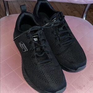 Skechers Men's Black Air-Cooled Memory Foam Sneakers